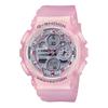 CASIO LCD/pointer dual display series, waterproof 200 meters, Quartz, resin strap, , same style for men and women, white dial GMA-S14ONP-4A