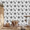 Black and white dream catcher wallpaper for living room and bedroom 50x1000