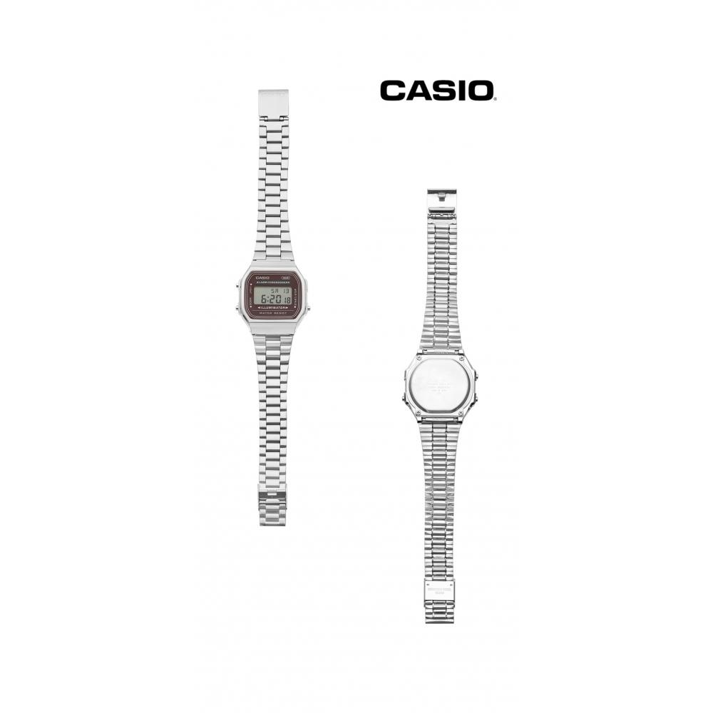 Casio A168wa 5aydf  A168wa 5a  Digital Square Vintage Retro Public Metal Watch