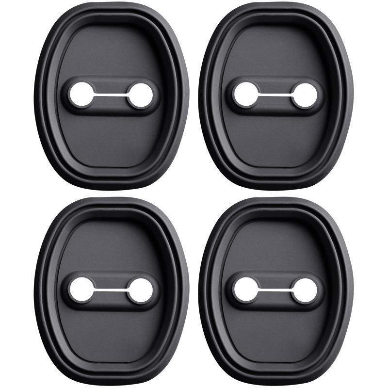 4pcs Silicone Car Door Lock Buckle Protection Cover for XPENG P7/P5/G9/P7i Anti-Collision Shock Absorbing Pad Car Accessories