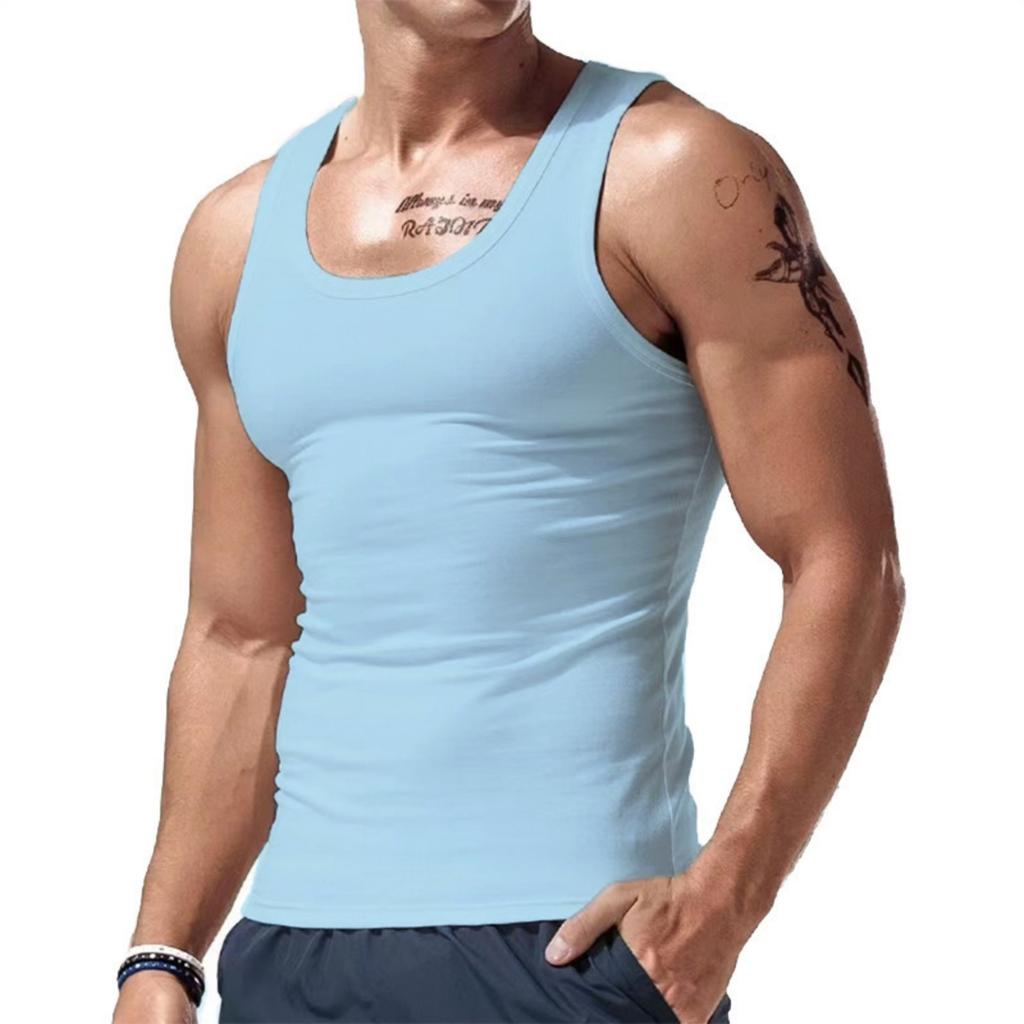 New Men's Summer Sports Casual Base Sleeveless Vest