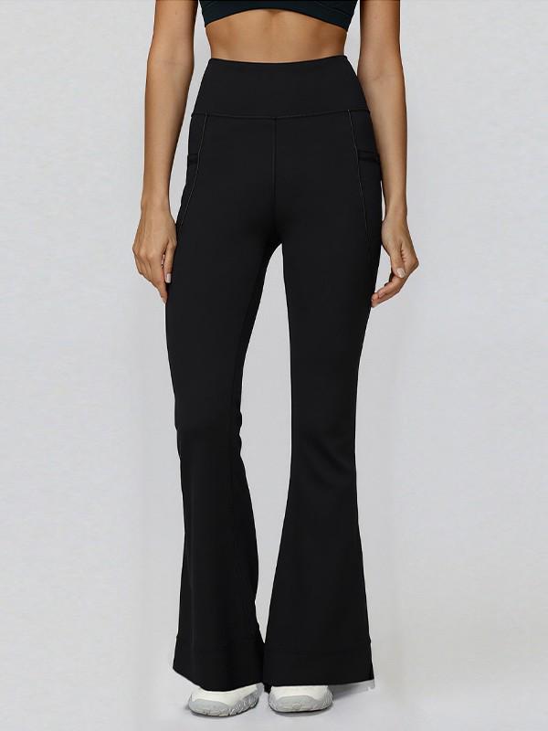 High Waist Flared Yoga Pants - Butt Lifting, Slimming, Women's Fitness, Casual Wide Leg Dance Pants
