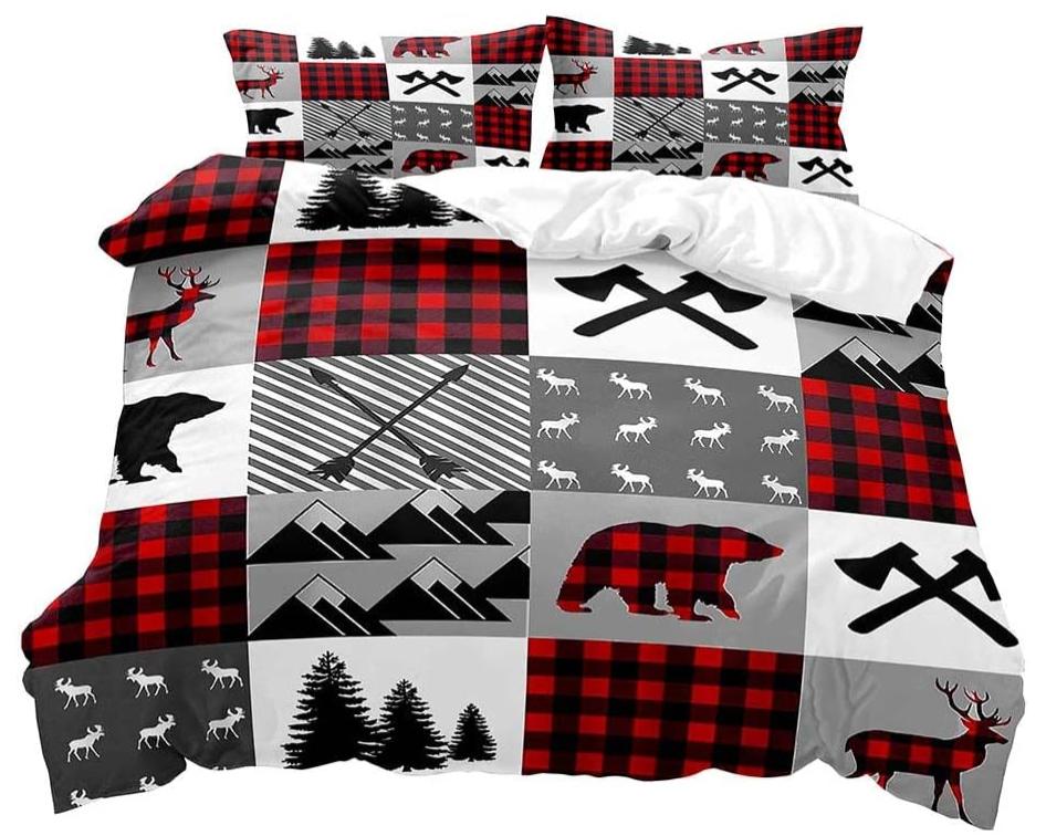 Axe Duvet Cover Set For Teens Adults Men Queen Lightweight Quilt Cover With 2 Pillowcase Traditional Battle Bedding Set No Quilt