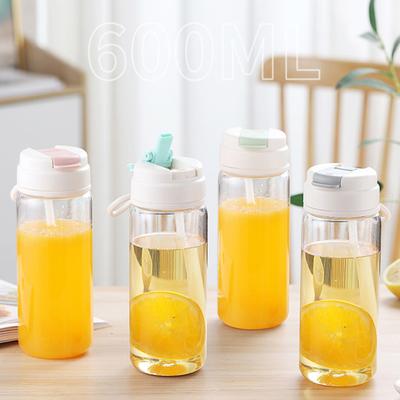 450ML/600ML Κύπελλο με καλαμάκι, αναδιπωμένο καπάκι, μπουκάλι νερού, χωρίς BPA, λειτουργία με το ένα χέρι, στεγανό, μπουκάλι για πόση νερού για δουλειά, μελέτη, ταξίδι