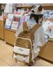 Korean-Style Color Block Backpack for Middle School Girls - Large Capacity Schoolbag