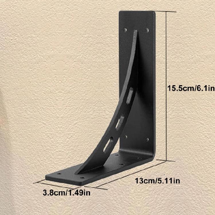 4pcs Carbon Steel Wall Shelves 6 Inch Narrow Profile Large Capacity Designs For Small Space Apartments