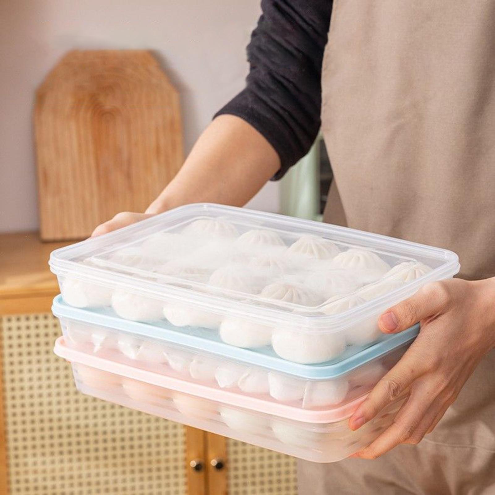 

Dumpling Freezer Container 3Pcs/set Food Storage Container Quick-Frozens Dumpling Portioner For Fridge Kitchen Pantry China Mainland