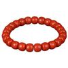 Shiyue Collector's Grade Liangshan Southern Red Agate Barrel Bead Bracelet