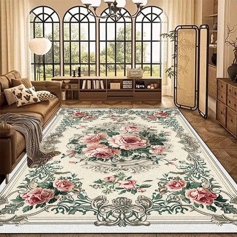Teppich im europäischen Stil, große Größe, Wohnzimmer, Luxus-Heimdekoration, Teppiche für Schlafzimmer, Lounge, rutschfest, waschbar, Eingangsfußmatte