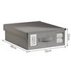 Sheet  Storage Box Organizer Thickened Fabric Folding Window Zipper Blanket Organizer Wardrobe Bed Clothes Storage with Lid