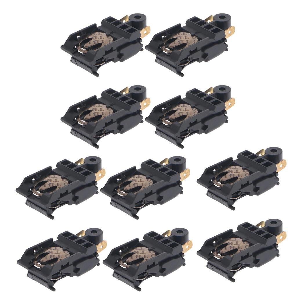 10Pcs Electric Kettle Switch Thermostat Temperature Control Terminals Kitchen Appliance Part 16A Boiler Thermostat Switch