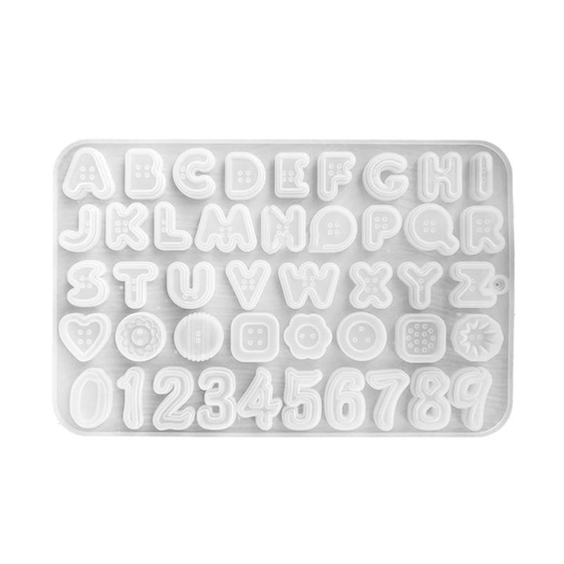 

Letters and Alphabet Buttons Silicone Muffin Pan Mold Alphabet and Number Mould DIY Baking Mold Cookies Fondant Mould 1 чистый