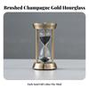 Decorative Hourglass Compact Sandglass Silent for Meditation