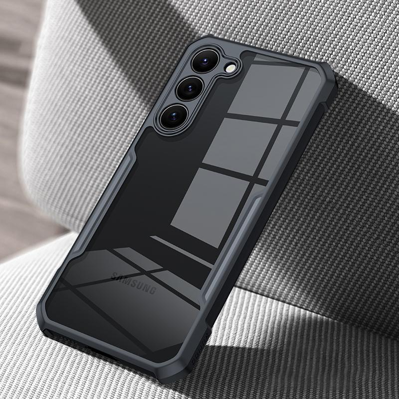 

XUNDD Back Cover for Samsung Galaxy S23+ Drop Protection Acrylic+TPU Phone Case Mobile Phone Protective Shell Black
