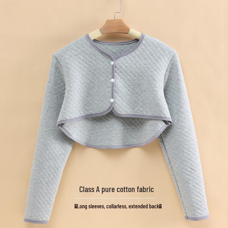 Pure Cotton Postpartum Shoulder Protector: Long Sleeve Warm Shawl for Pregnant Women and New Mothers.
