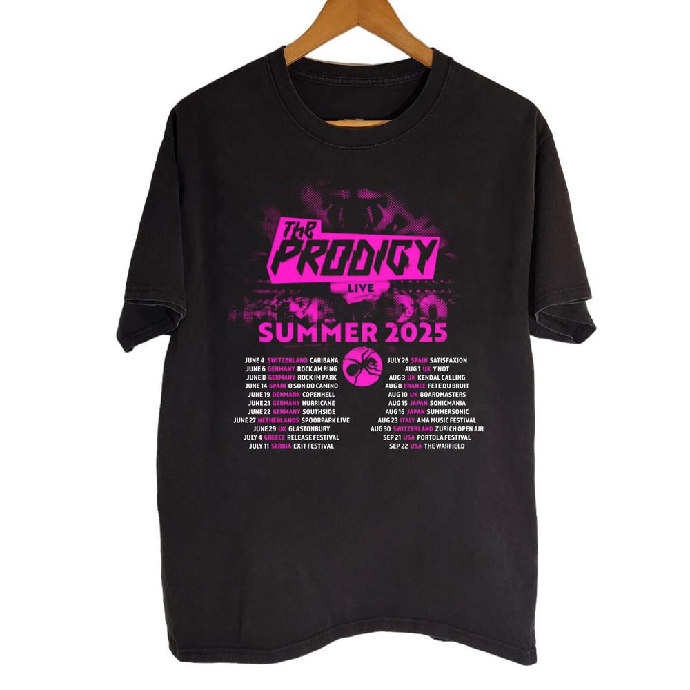 ГОРЯЧИЙ! Футболка The Prodigy Live Summer 2025 Tour Все размеры S-5XL HD230 Унисекс Футболка S
