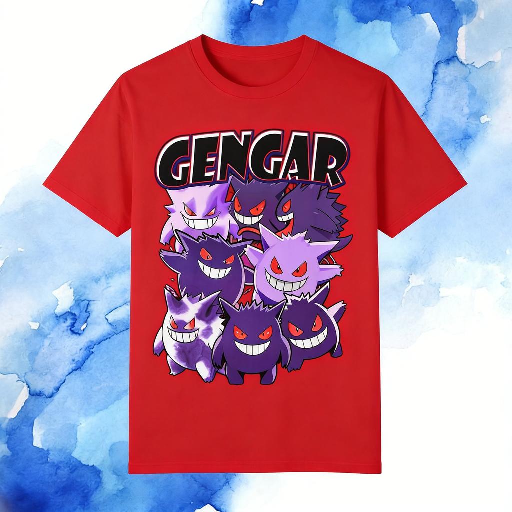 Anime Gengar Graphic T Shirt Man Pokemon 2026 Oversized Women Casual Cotton Short Sleeve Tee Streetwear Y2k Clothes Summer Tops