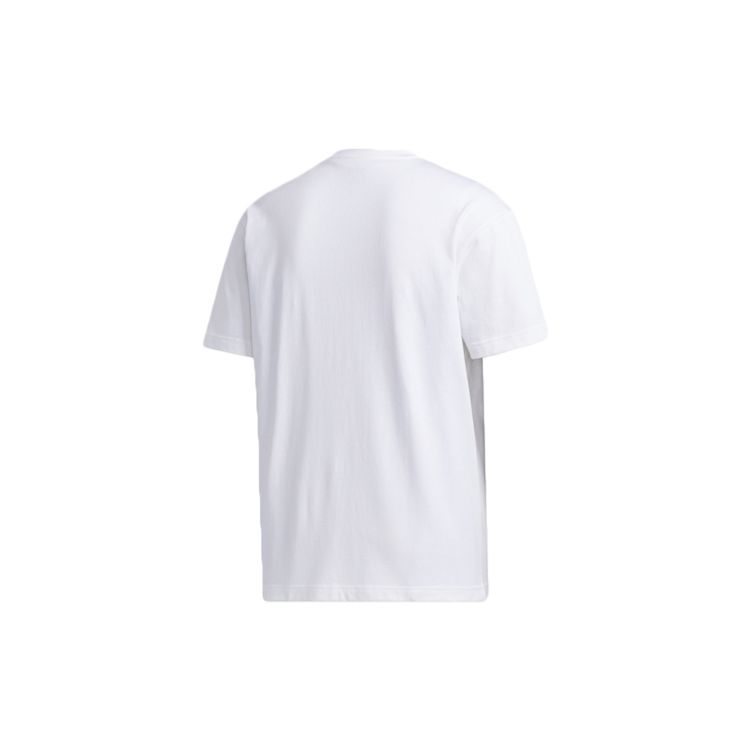 Adidas Neo Lazy Egg Round Neck Fitted Sports T-Shirt Men Tops White GL7213