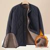 Woodpecker Men's Warm Plus Velvet Thickened Winter Jacket for Middle-Aged and Elderly