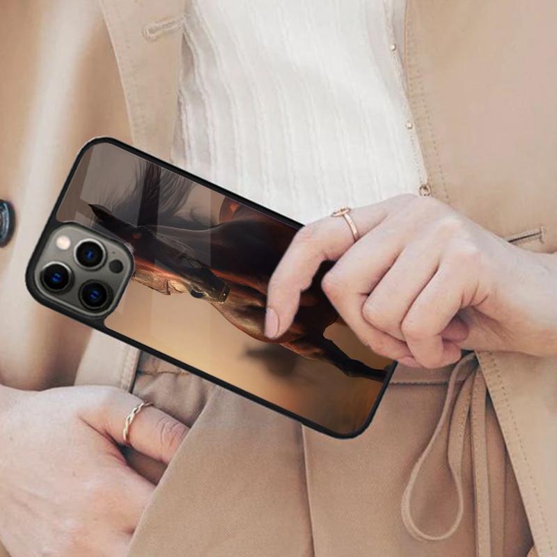 Horse Stallion Riding Colt Magnetic Phone Case For APPLE iPhone 17 Air 16 14 13 12 Pro Max 15 Plus Wireless Charge MagSafe Cover