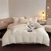 Thickened Milk Fleece Jacquard Embroidery Four-Piece Set 1.5M Bed Sheet Four-Piece Set Dc Meters