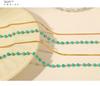 European & American Titanium Steel Geometric Turquoise Double-Layer Clavicle Chain Necklace for Women - Fashionable & Versatile Design