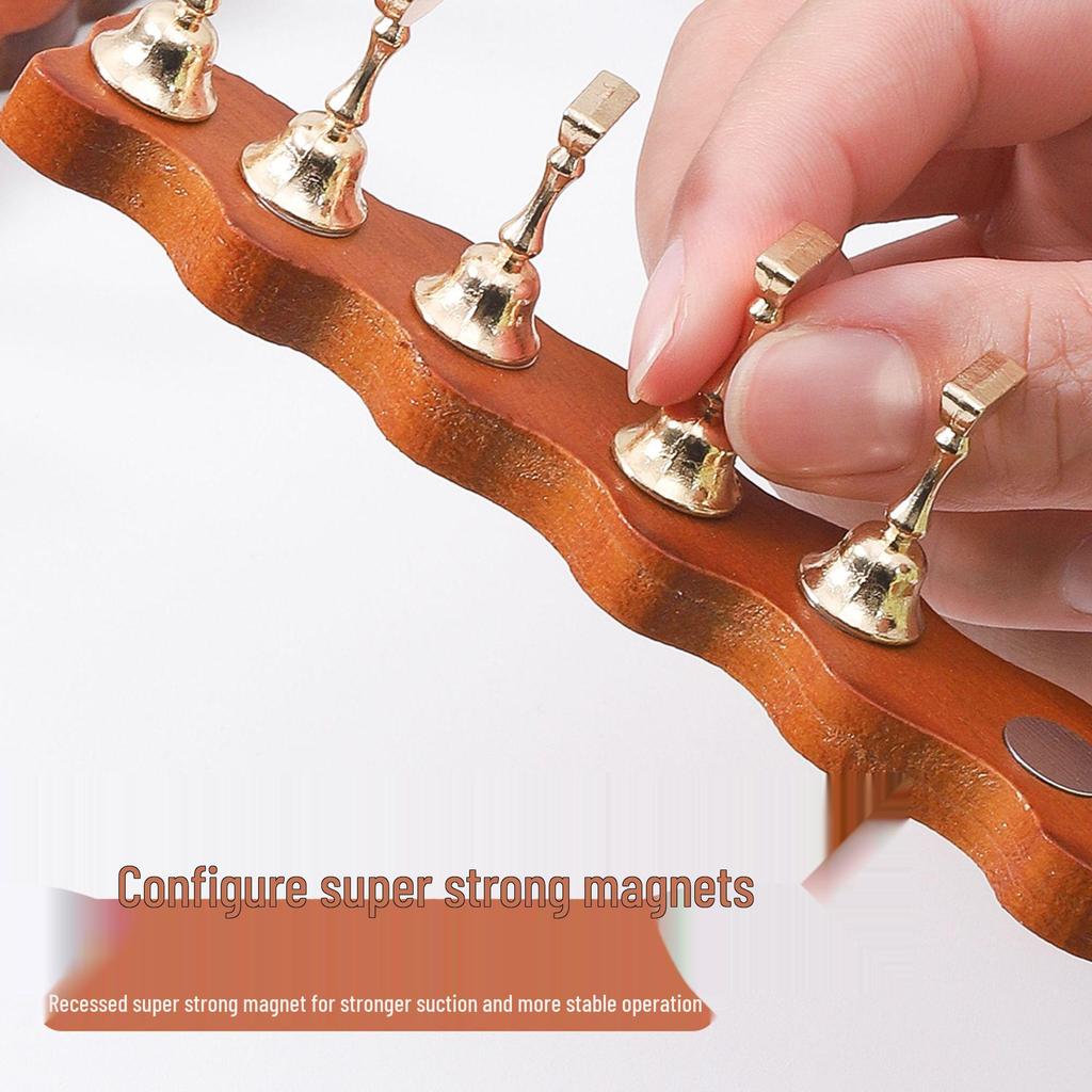 Minimalist Japanese Walnut Nail Practice Holder