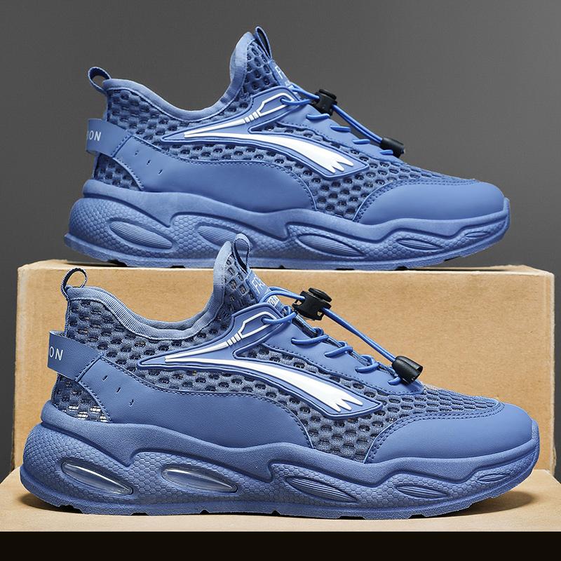 

YRZL Летние кроссовки Дышащая сетка Легкие кроссовки Нескользящие Уличные спортивные Повседневные Теннисные Платформа Обувь для ходьбы 44 серый