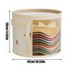 Round Hat Box Hat Storage Box Organizer Dustproof Foldable Portable Protective Transparent Carrier For Suitcase Closet Traveling