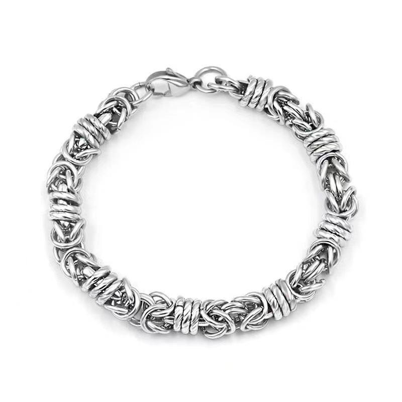 Men's Retro Stainless Steel Multi-Layer Horsewhip Bracelet