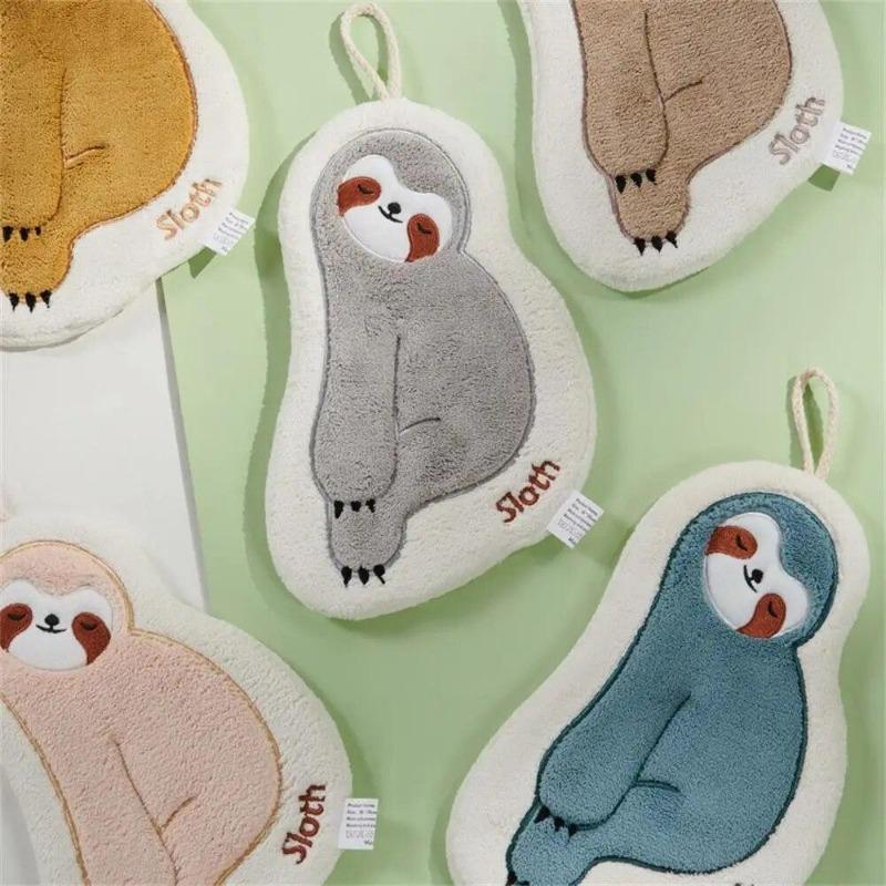 Prosop de Mână Leneș Prosop de Mână Absorbant pentru Bucătărie Prosop Mic Agățat Prosop Drăguț pentru Copii Cârpă cu Uscare Rapidă pentru Baie