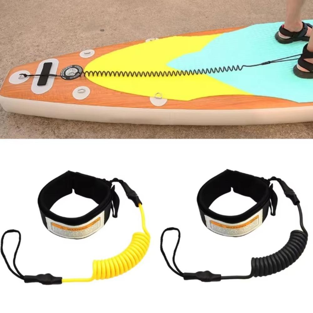 

Эластичный трос для каяка, лодки, поводка, трос для серфинга из термополиуретана, новый трос для безопасности серфинга зелёный