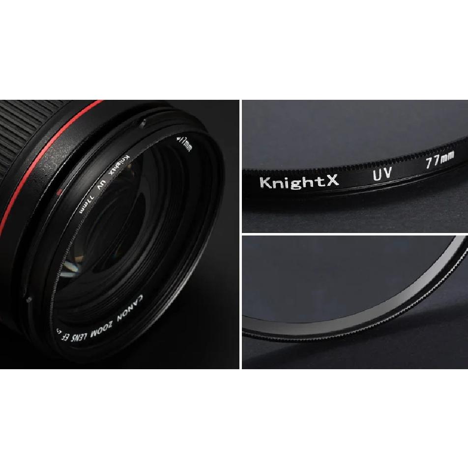 KnightX 49 52 55 58 62 67 72 77mm UV Digital Filter Lens for Canon Nikon Sony DSLR SLR Camera Protector Photo D5300 2000D
