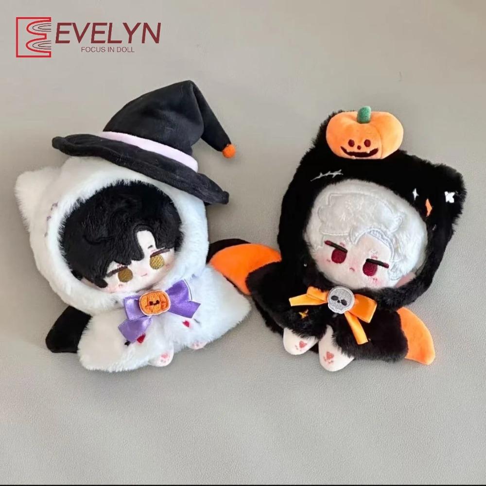 Evelyn 10cm Cotton Doll Clothes Halloween Pumpkin Clothing Accessories Love and Deepspace Plush Doll'S Clothes Cloak DIY Gifts