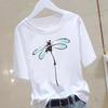 A New Heart-shaped and Cute Women's Commuter Instagram Summer Printed Short-sleeved Round-neck T-shirt Women Clothing Graphic