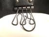 Authentic BOTTEGA VENETA Black Leather Silver H/W 4 Pics Key Chain #a960  Refurbished