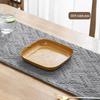 Japanese-Style Imitation Wood Grain Plastic Dessert and Snack Plate