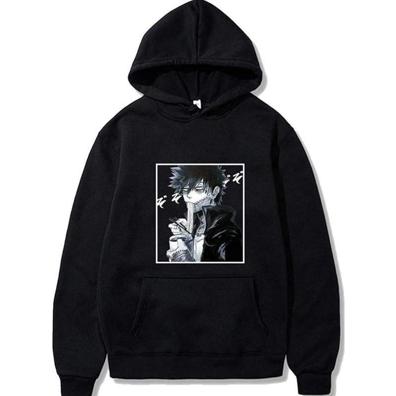 Japanese Animation My Hero Academia Hoodie Men's and Women's Harajuku Pullover Wear Unisex Autumn Winter Plushed Sweater