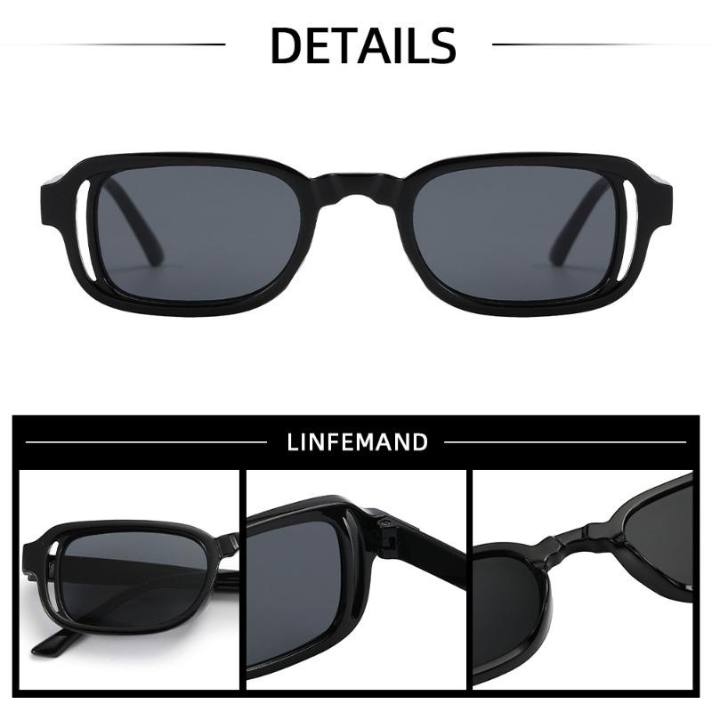 Classic Fashionable Square-Frame Sunglasses Unisex Trendy Street Style Shades Outdoor Sports Cycling UV-Protective Eyeglasses