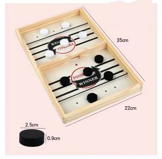 Wooden Pop Up Bouncing Chess Game Family Interactive Tabletop Hockey Parent Child Fun Board Game Kids Indoor Activity