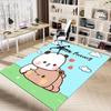 1PC Panda Love Anti-slip carpet, suitable for Office, bedroomand playrooms. It can also be used as a sofa footrest cover-R25