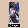 HSR Bronya Glass MagSafe Mobile Phone Case for iPhone 17 16 15 14 13 12 11 Air Pro Max Plus Mini Colorful Cover