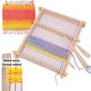 Wood Weaving Loomed Kits Handcraft Wooden Loomed Set Knitting Accessories Craft Supplies for Adults