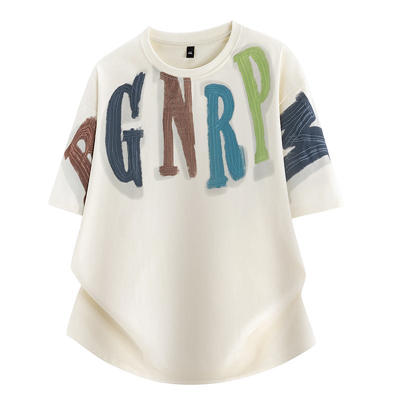 

Summer Round Neck Short Sleeved T-shirt Men s Casual Half Sleeved T-shirt Top Color Blocked Breathable T-shirt 5XL