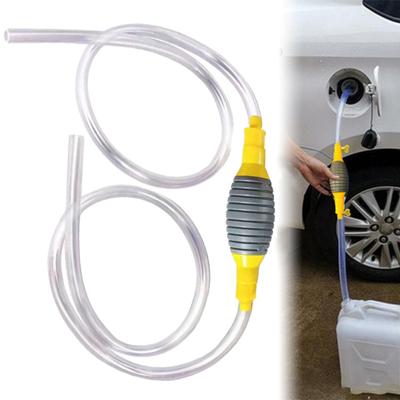 Portable Manual Fuel Transfer Pump with Flexible Hose Easy To Use Reusable Versatile Siphon Pump Liquid Sucker Pump
