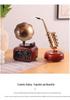 Creative Retro Wind-up Music Box for Home & Shop Decor, Photography Props