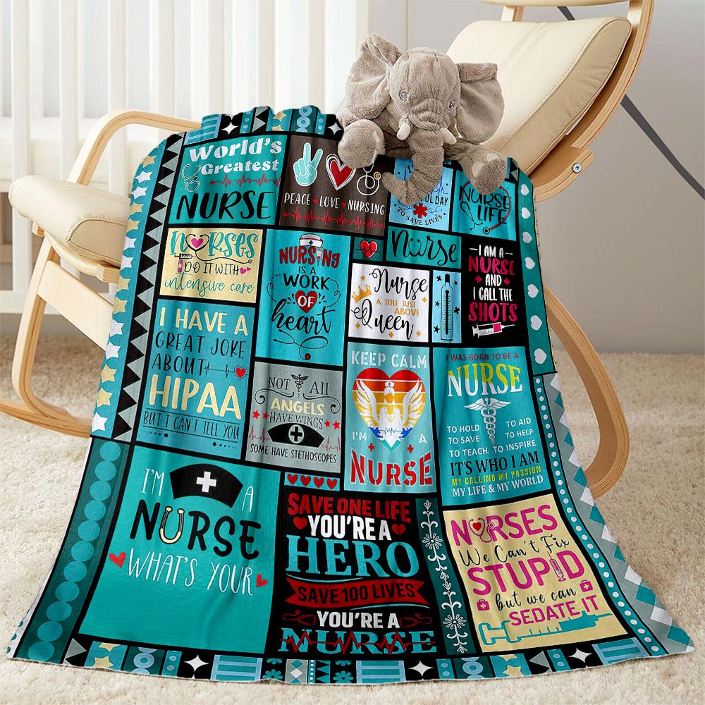 Nurse Appreciation Collage Blankets are suitable for living rooms,making them an ideal choice for outdoor travel and gifts.