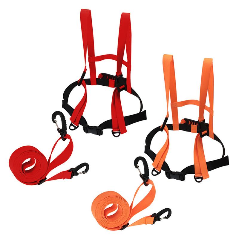 Adjustable Children Ski Training Belt Safety Traction Harness Rope Outdoor Winter Sports Skiing Training Shoulder Belt Harness