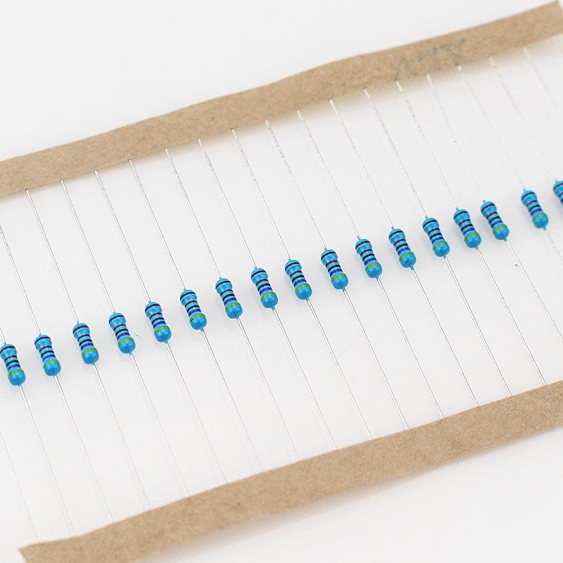600-Piece 1% Precision Metal Film Resistor Set, 1/4W, 5-Band, 30 Resistance Values