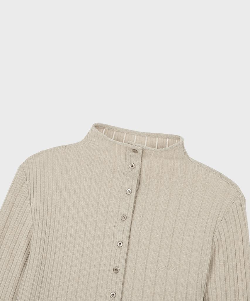 Alkialka High-Neck Long Sleeve (Beige)